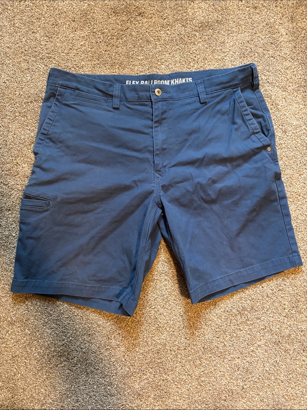 Duluth Trading Co Blue Cargo Shorts with Side Pocket